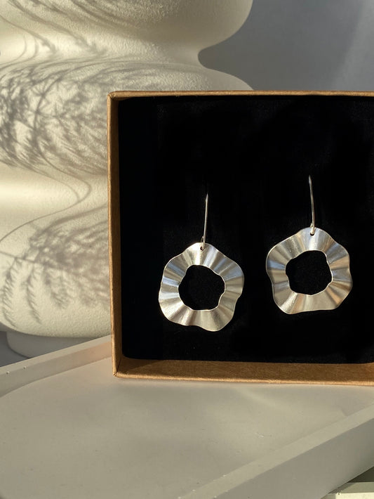 Boucles d’oreilles Milie, Argent massif