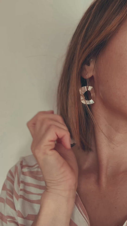 Boucles d’oreilles Milie, Argent massif